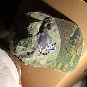 Camo colorado rockies hat